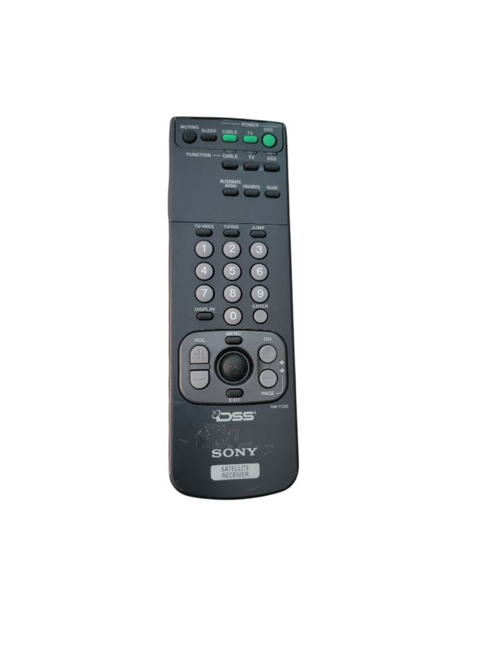 Genuine Sony DSS Satellite Receiver Remote Control RM-Y130 Tested and Works